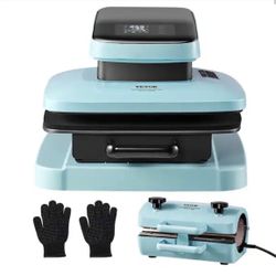 VEVOR Auto Heat Press Machine Kit Tumbler Press 2-in-1,15 x 15 in Smart T Shirt Press Machine with Auto Release