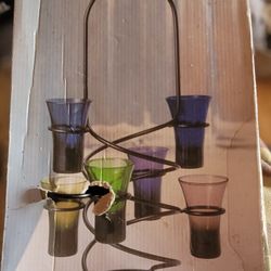 Colored Cordials with Stand 