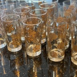 30 Wedding Gold Detail Drinking Glasses