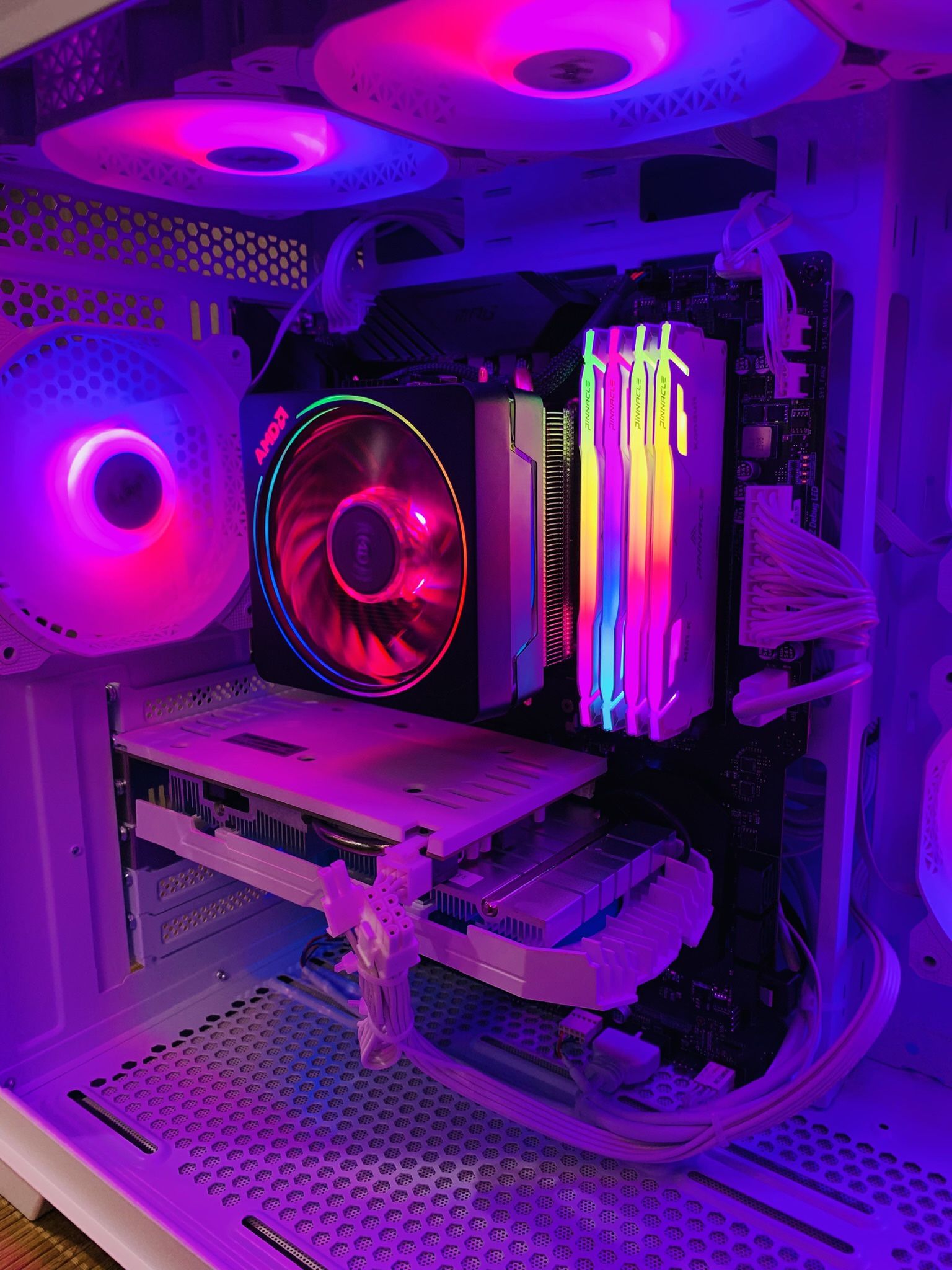 New Gaming Desktop Build With 24” Monitor- 64GB DDR4 Ram, Ryzen 7 5700X, 2TB NvME SSD+4TB HDD, 8GB GPU, WI-FI, Windows 11 Pro 64Bit, MS Office 2024