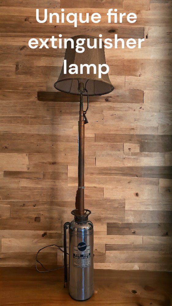 Unique Fire Extinguisher Lamp Stand
