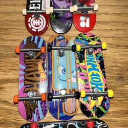 Vintage Tech Deck Hot Wheels Fingerboard Lot of 7