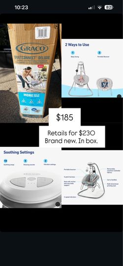 Graco DuetConnect Deluxe Swing with Portable Bouncer