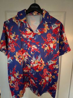 Blue Hawaiian Shirt for Romeo + Juliet costume