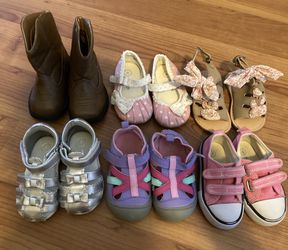 Size 4 baby girl shoe lot