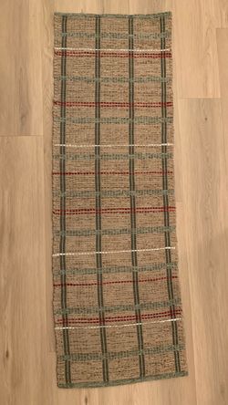 Better Homes & Gardens Jute Christmas Plaid Runner Rug