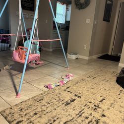 Toddler Indoor Swing With Jumper