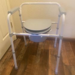  3 In 1 Folding  Steel Bedside Commode 