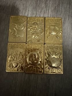 Pokemon gold plated cards
