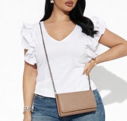 White blouse and wallet (small/new)