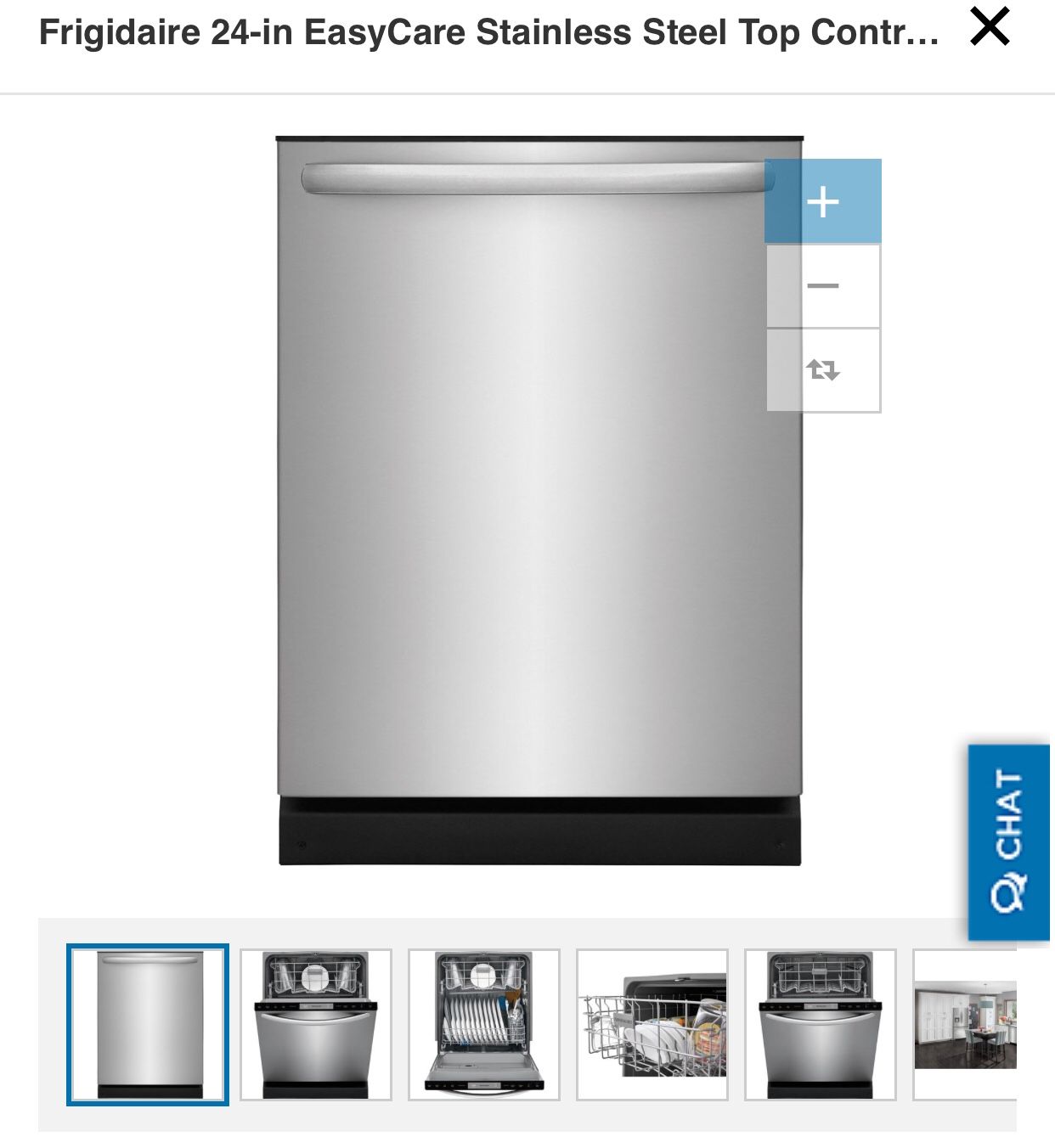 Frigidaire 24-in EasyCare Stainless Steel Top Control Tall Tub Dishwasher