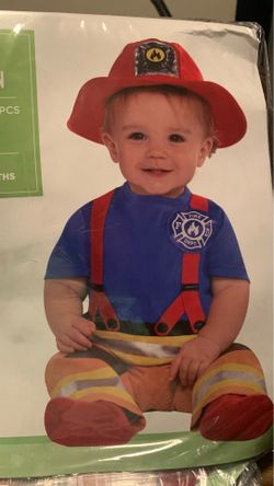 Firefighters baby costume