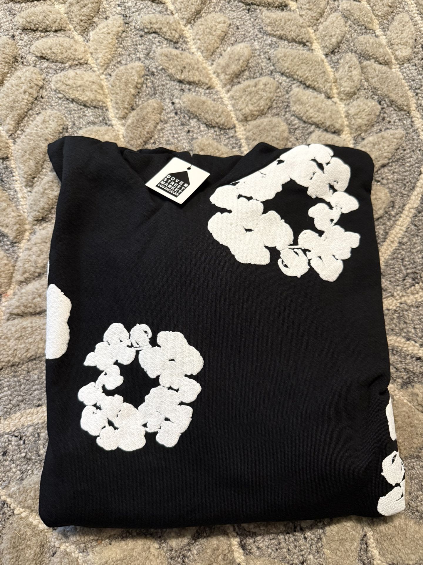 Black Denim Tear Hoodie Size L