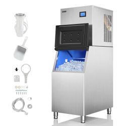ROVSUN 22" 400 lbs Air Cooled Ice Machine no ice nin