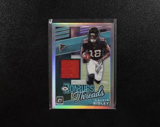 2019 Panini Donruss Optic - Donruss Threads Prizm Calvin Ridley #DT4 (MEM) Atlanta Falcons