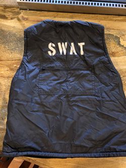 Homemade SWAT costume vest