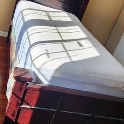 Twin Hardwood Bed Frame 