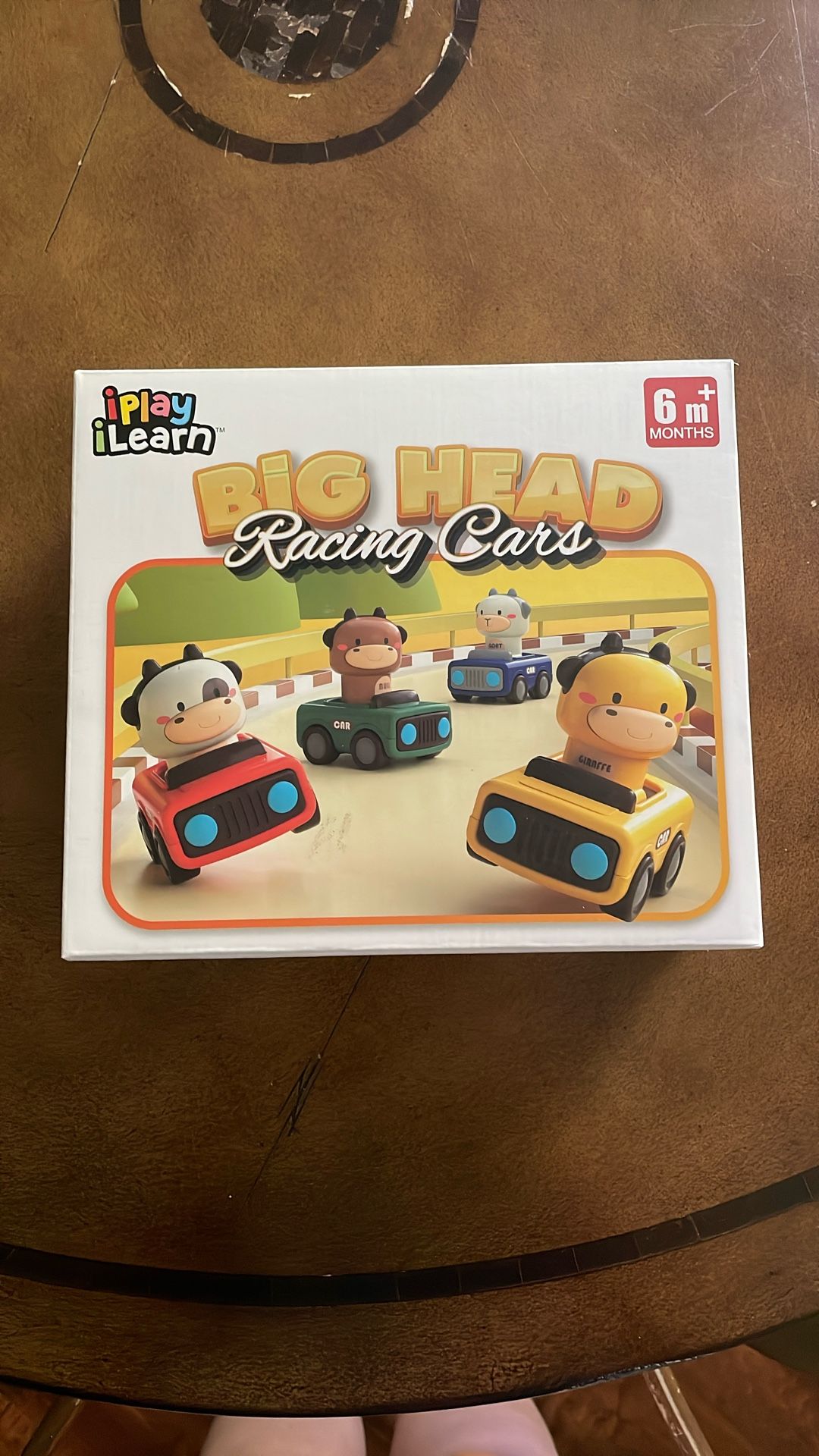 Big Head Racing Cars Toys (6+ Months Old)
