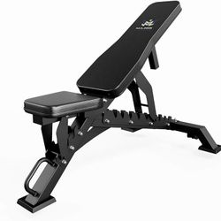 MAJOR FITNESS Weight Bench, Adjustable Workout Bench for Strength Training, Bench Press, and Full-Body Workouts for Home Garage Gym 