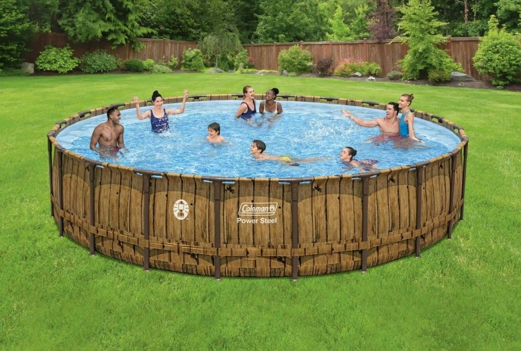 Coleman® 22′ x 52″ Power Steel Swim Vista Series II Swimming Pool