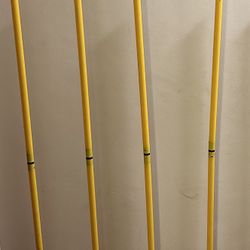 Split Agility Poles with Base