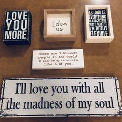 Wall Art - Wood Signs