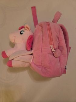 Gloveleya Toddler Plush Backpack with Detachable Unicorn Stuffed Toy