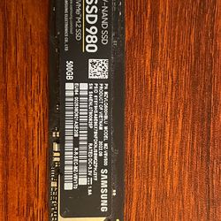 Samsung 980 SSD nvme 500GB like new