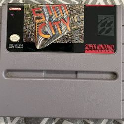Sim City Super Nintendo Video Game