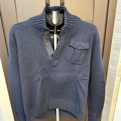 J. Crew Men’s Wool Sweater (L) Shawl Collar (New Tags)