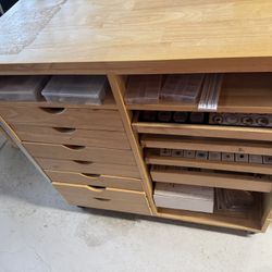 Rolling Cabinet With All Contents