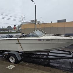 Sea Rey 20 With Johnson Outboard Boat Only (No Trailer )For Parts 