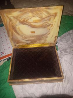 Jewelry Box,It's Made From Crushed Glass,It's Heavy $20 Cash