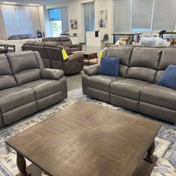 New!Recliner Couch, Wall Hugger Sofa Recliners, Home Theater Seating Dual Reclining Couch, Love seat Recliner Manual Recliner Couches for Living