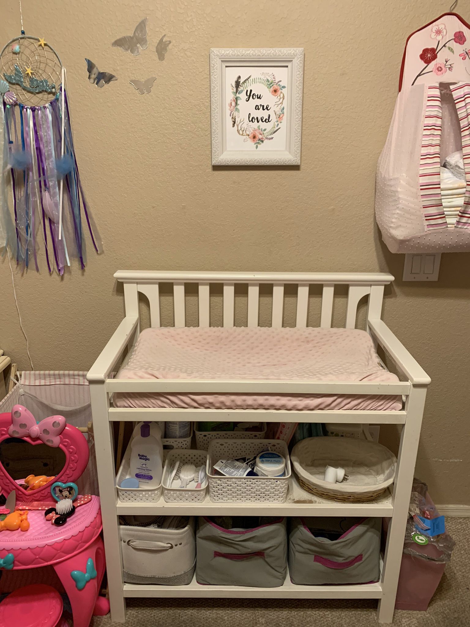 Baby Changing Table with Pad & 2 Covers