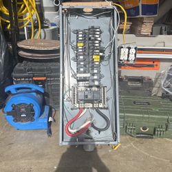 Fuse box, wood breakers
