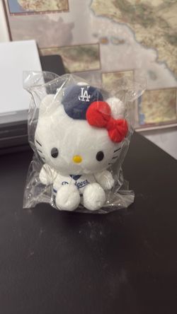 Mini Dodgers Hello Kitty Plush