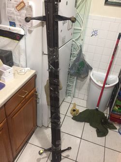 Metal bed frame adjustable for twin and full sizes bed