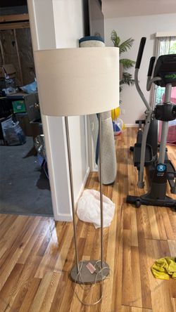 Modern Floor Lamp with Drum Shade