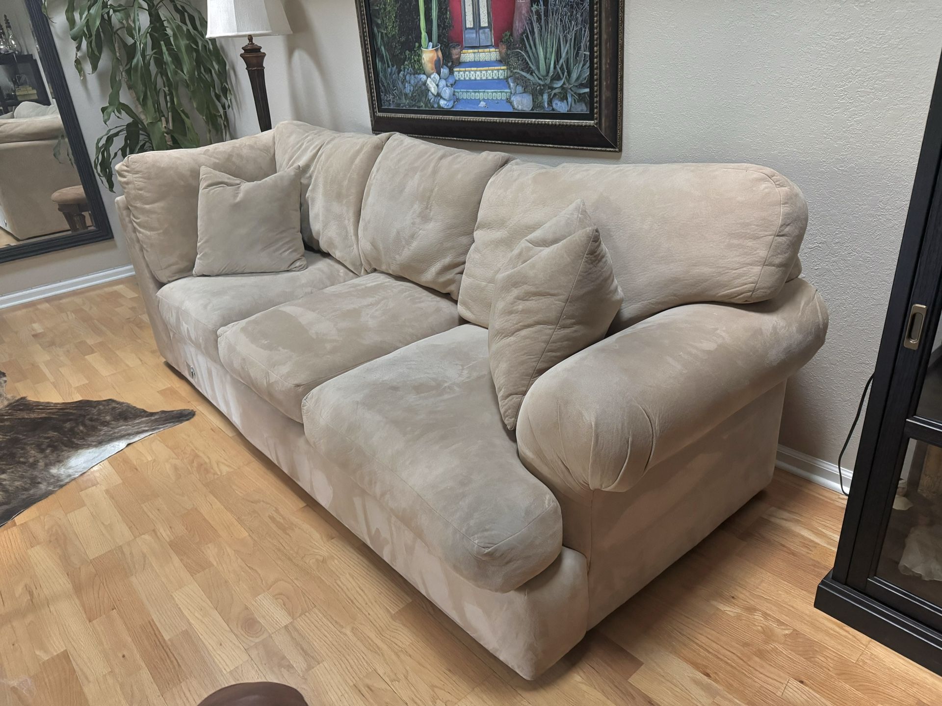 Living Spaces Duck Down Couch