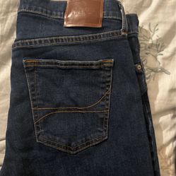 Men’s Holister Jeans 34wW 34L Skinny  Dark Wash Blue 