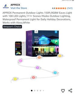 Appeck outdoor smart lights 150ft