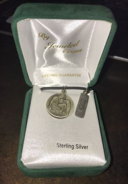 St. Cecelia "I am music" Sterling pendant