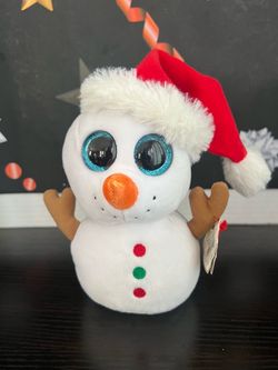 TY BEANIE BOOS SCOOP THE SNOWMAN