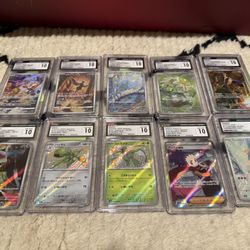 Mixed Art Rare Holo Graded 10 Pokemon Lot. Must See!