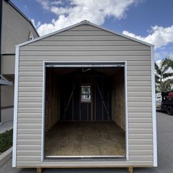 10x16 Forester Shed (Wicker/ White/ Light Stone)