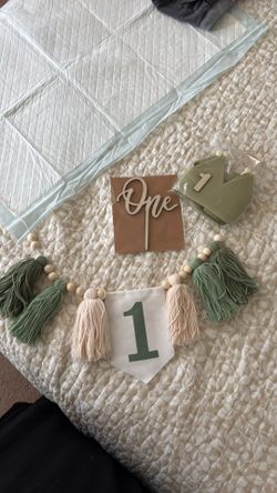 First birthday decor items