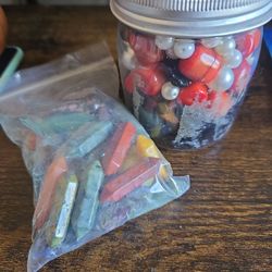 Crystals and assorted beads