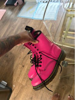 Pink Dr. Martens