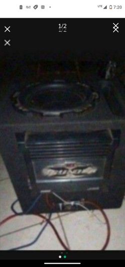 Rockford Fosgate 10-in P1 Woofer With A MTX Amp 300 Watts To Channel